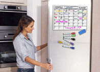 Ο ανθεκτικός μαγνήτης ψυγείων επιφάνειας λεκέδων ξηρός σβήνει το ημερολόγιο για το ψυγείο