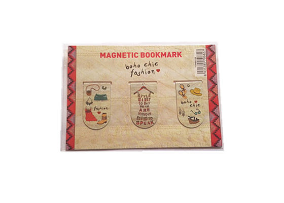 Προσαρμοσμένοι μαγνήτες με θραύση Eco Friendly Προσαρμοσμένοι μαγνητικοί σελίδες Cute Mini Magnetic Bookmarks